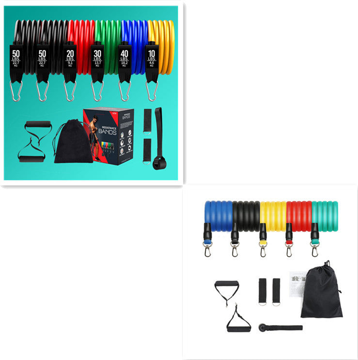 Fitness Tpe Latex 11 Piece Set Tensioner - AhDohNai