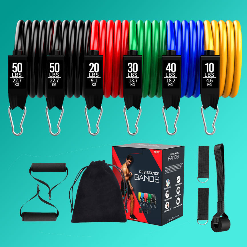 Fitness Tpe Latex 11 Piece Set Tensioner - AhDohNai