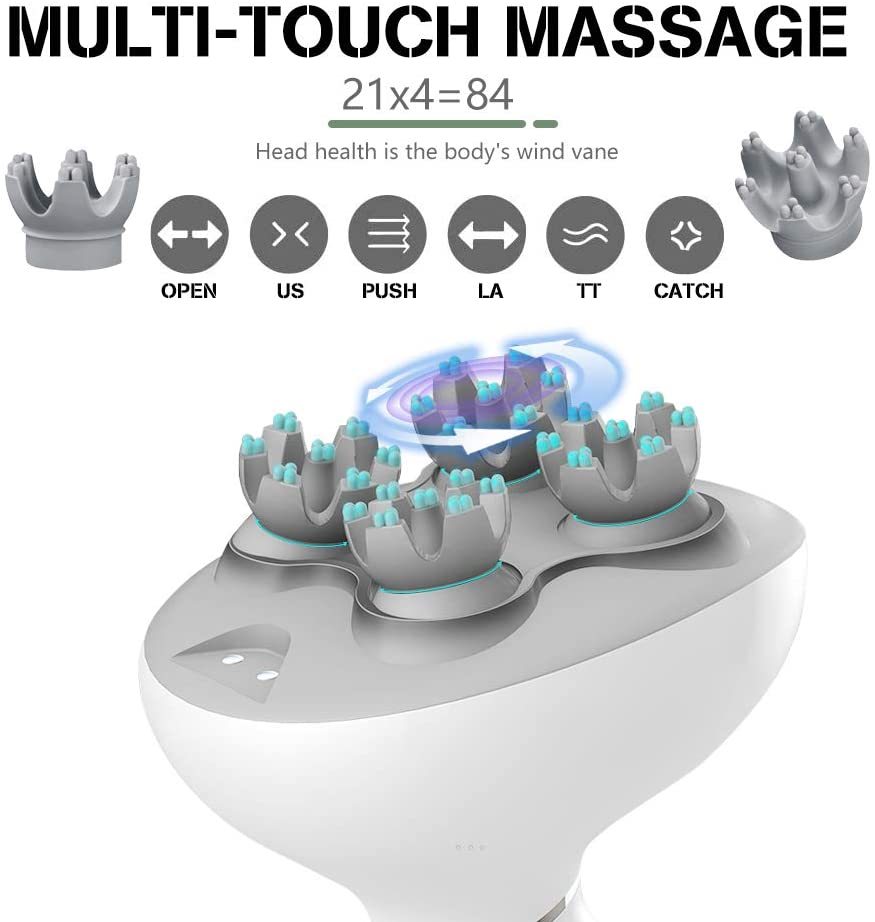 Waterproof Head Electric Scalp Massager - AhDohNai